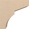 Ekena Millwork 8"W x 16"D x 16"H Classic Monterey Rough Cedar Woodgrain TimberThane Corbel, Primed Tan CORUR08X16X16MONRCPR - alternate 6